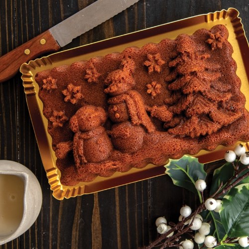 Bakvorm "Winter Wonderland Loaf Pan" - Nordic Ware | Sparkling Silver Holiday