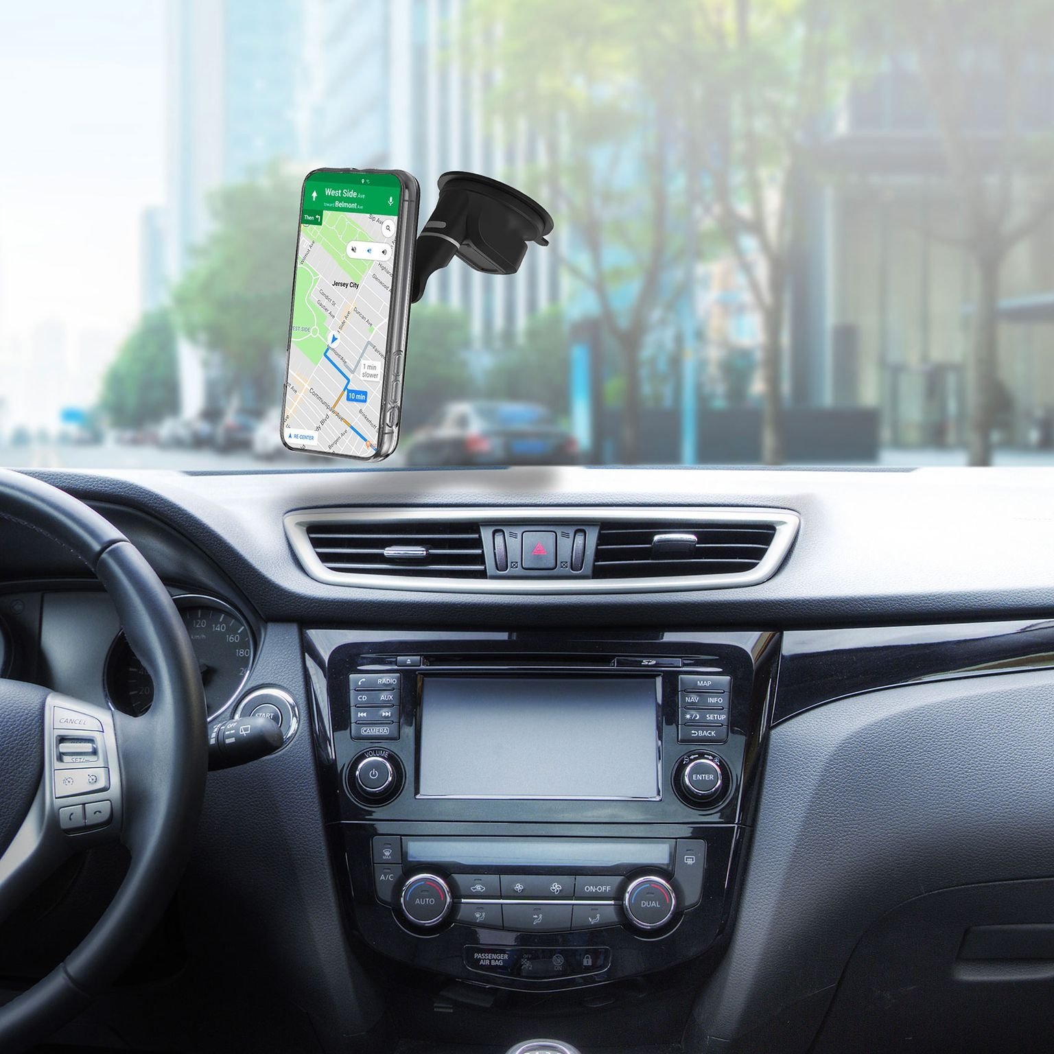 Ghost Magnetische Dashboard Smartphonehouder, Zwart - Kunststof - Celly