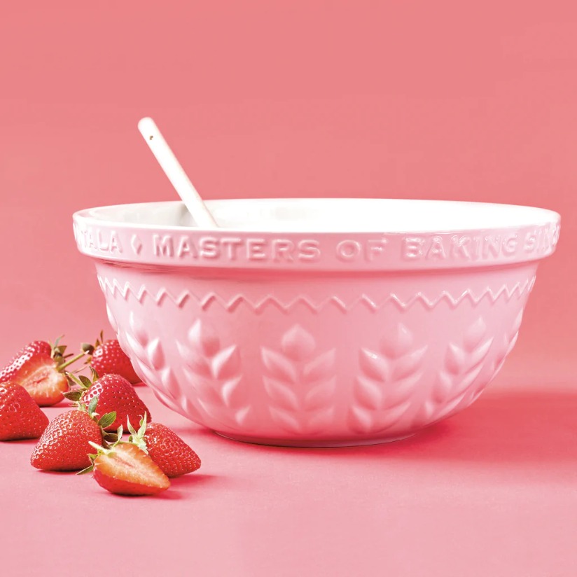 Beslagkom, 30 cm, Keramiek, Roze - Tala