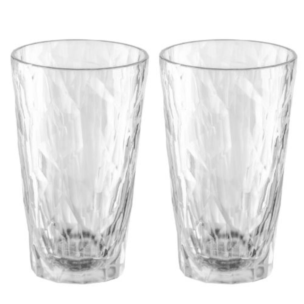 Drinkglas, 0.3 L, Set van 2, Organic, Transparant - Koziol | Club No. 6