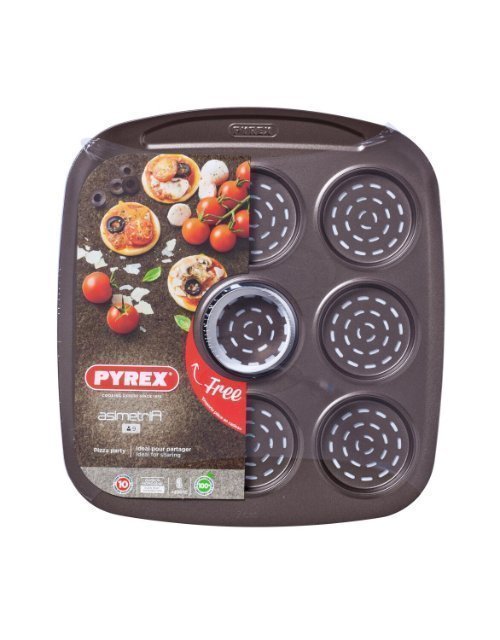 Bakplaat voor Mini Pizza's - Pyrex | Asimetria