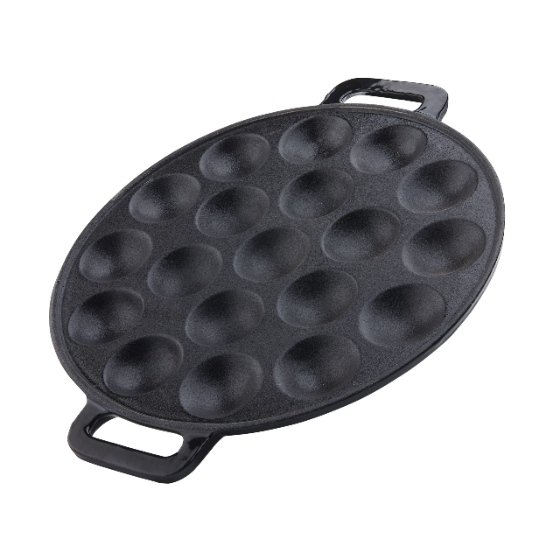Poffertjespan, 25 cm, Gietijzer, Emaille - HKS Selection