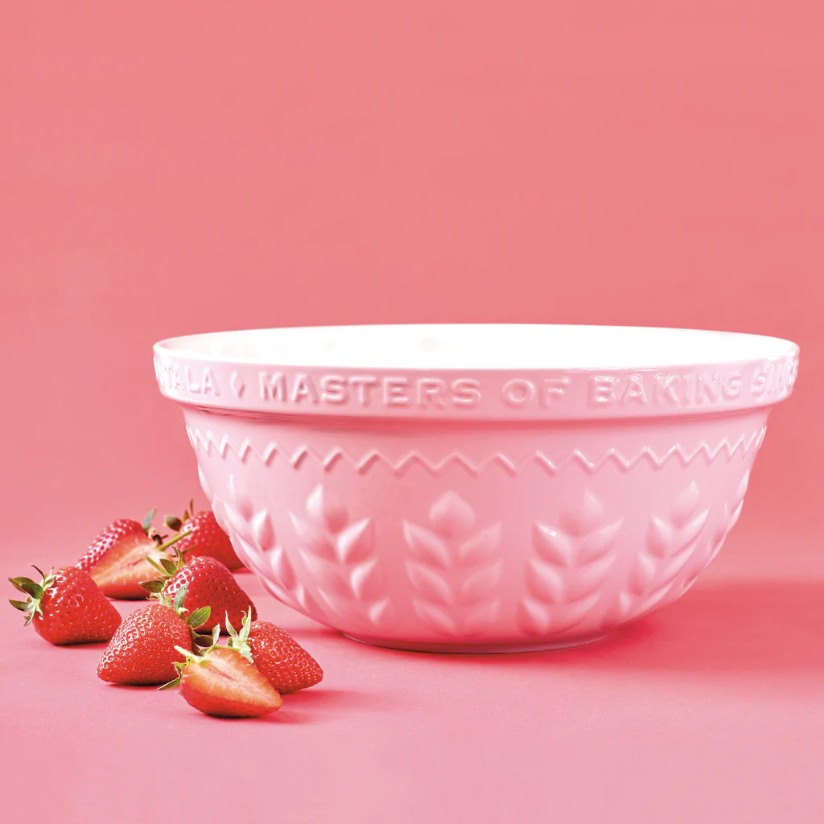 Beslagkom, 30 cm, Keramiek, Roze - Tala