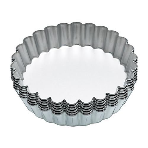 Set van 6 ronde mini bakvormen geribbeld - Kitchen Craft