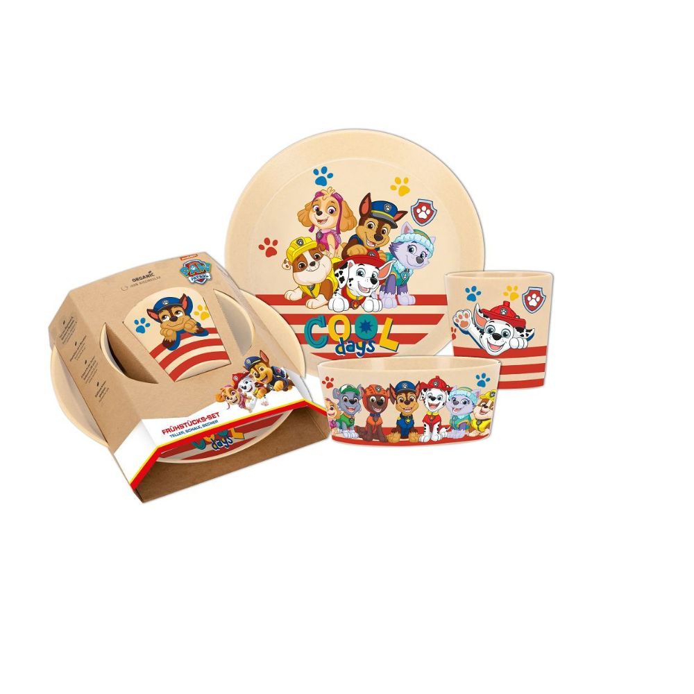 Ontbijtset PAW Patrol, Set van 3, Organic, Beige - Koziol | Connect