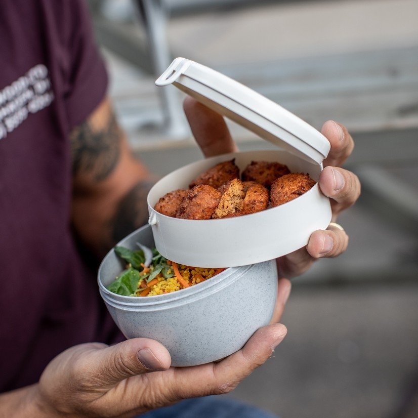 Bento Box, Medium, Organic Cement Grijs - Koziol |BentoBox M 