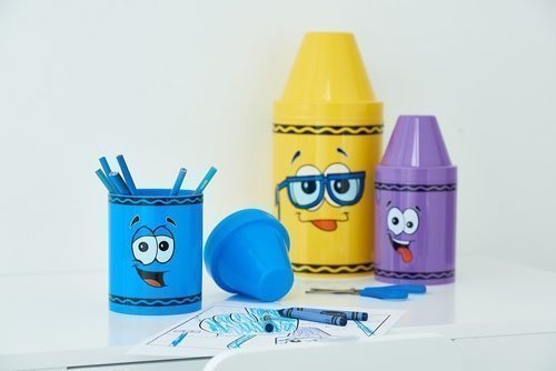 Potlodenbak. Blauw - Polypropyleen - Crayola