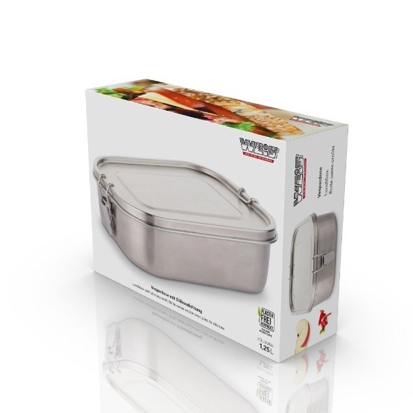 Lunchbox Met Afdichting, 1.25 Liter – Weis