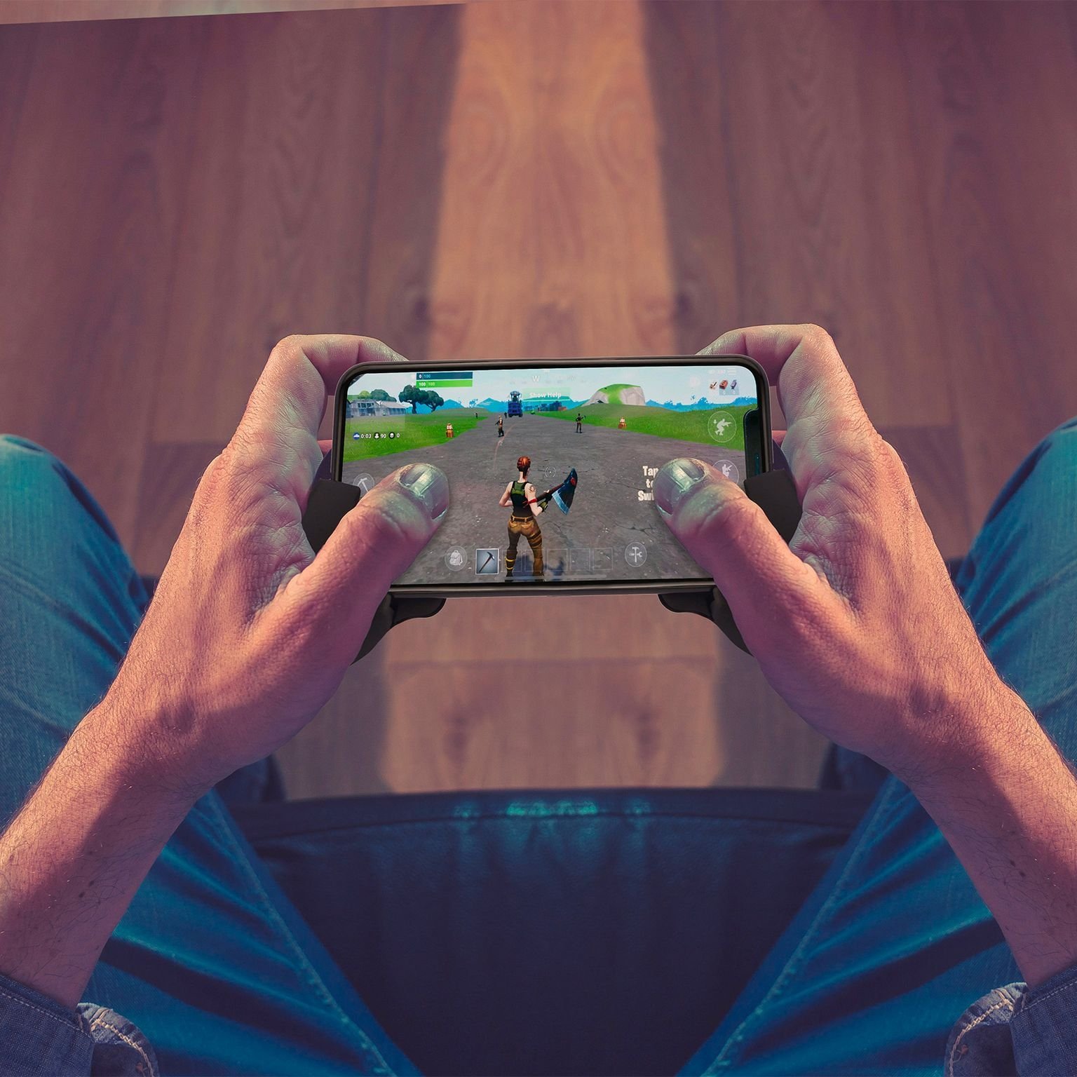 Gamepad voor Smartphone, Zwart - Kunststof - Celly