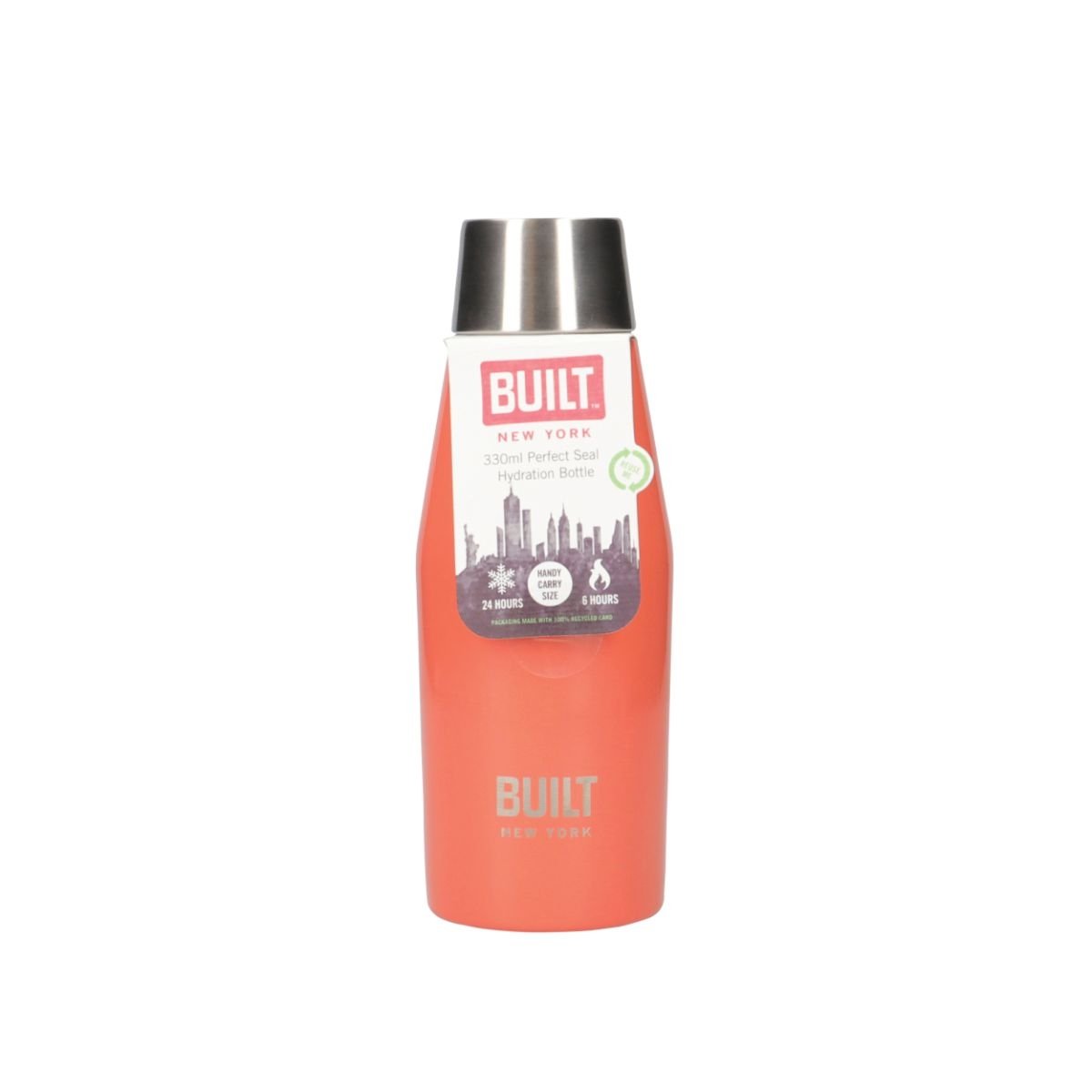 Mini Dubbelwandige Apex Fles, 0.33 L, Oranje - BUILT New York | Perfect Seal  