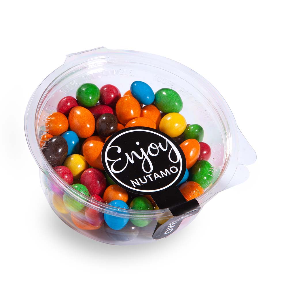 Gekleurde chocolade pinda's