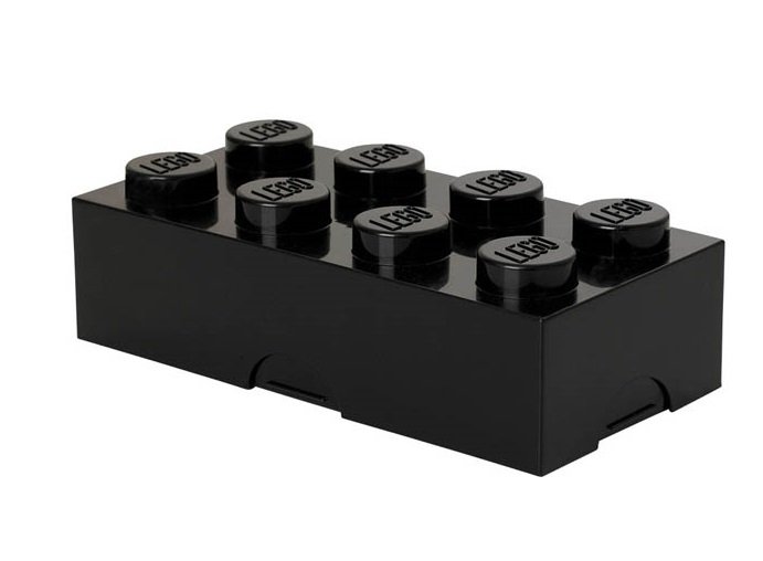 Lunchbox Classic Brick 8. Zwart - LEGO