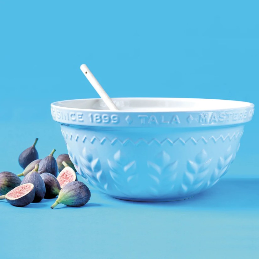 Beslagkom, 30 cm, Keramiek, Blauw - Tala