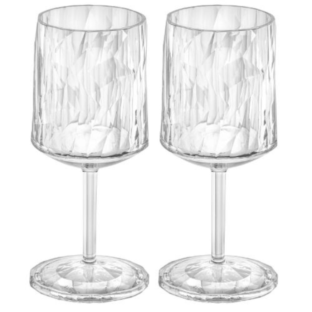 Wijnglas, 0.2 L, Set van 2, Organic, Transparant - Koziol | Club No. 9