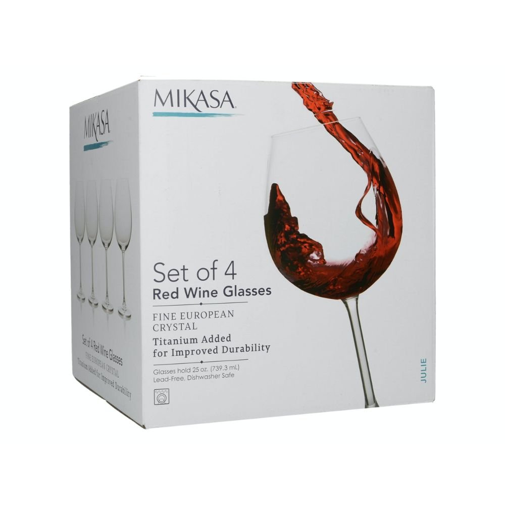 Rode Wijnglazenset, 4 stuks, 739 ml - Mikasa | Julie 