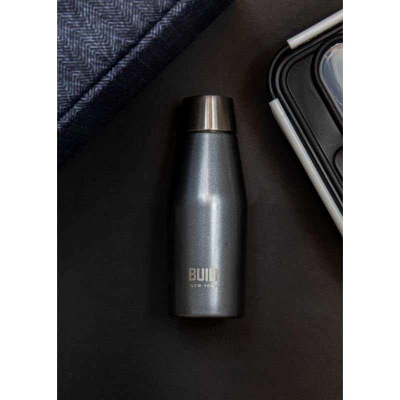 Mini Dubbelwandige Apex Fles, 0.33 L, Zwart - BUILT New York | Perfect Seal 