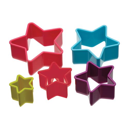 Set van 5 uitstekers - sterren - Colour Works