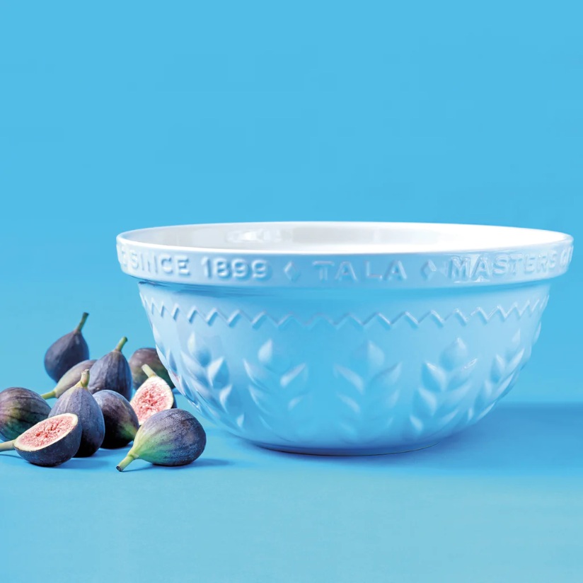 Beslagkom, 30 cm, Keramiek, Blauw - Tala