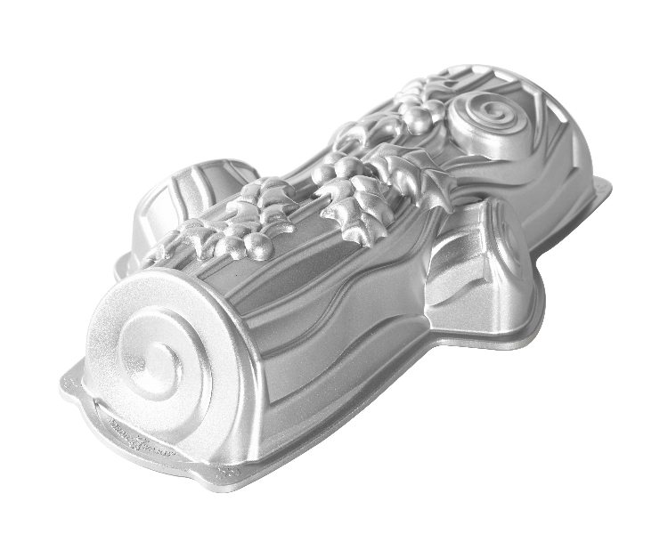 Bakvorm "Yule Log Bundt Pan" - Nordic Ware | Sparkling Silver Holiday