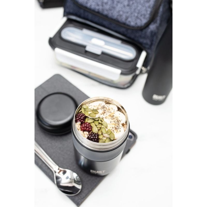 Thermos Lunchbox, 0.49 L, Zwart - BUILT New York | Active