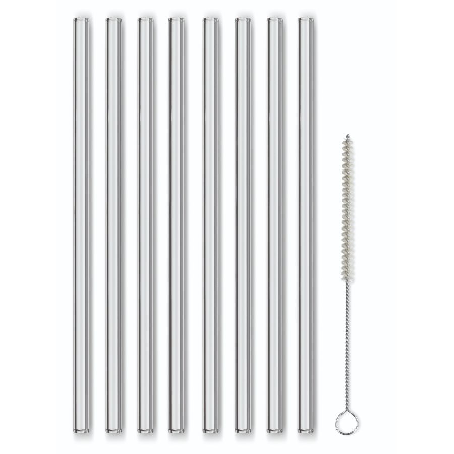 Glazen Rietjes 23 cm, Set van 8 Stuks - Kela | Grace