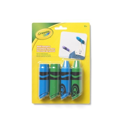 Wandhaken. Blauw/Groen - Polypropyleen - Crayola