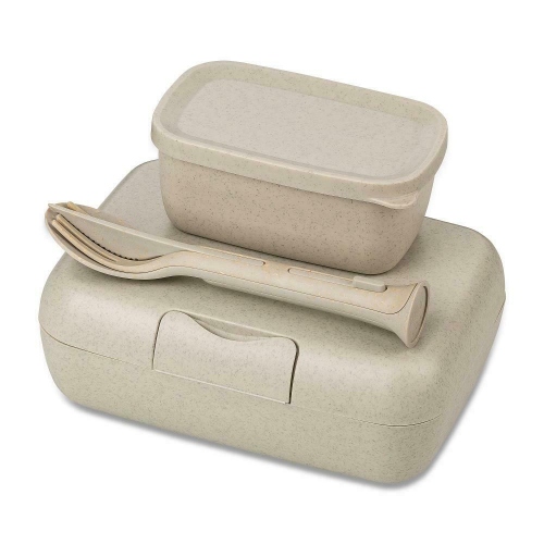 Lunchbox- en Bestekset, Organic, Zand Beige - Koziol | Candy Ready